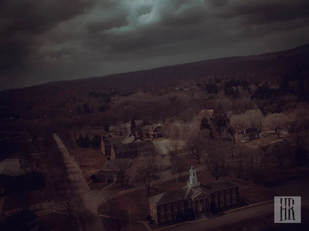 A View from above the campus.